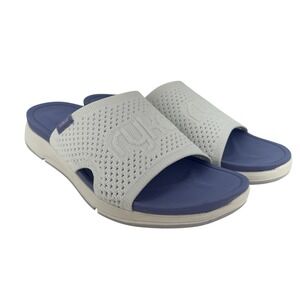 Ryka Sandals Shoes Womens Size 8.5 White Thrive Slide Comfort Re-Zorb H9571F1100